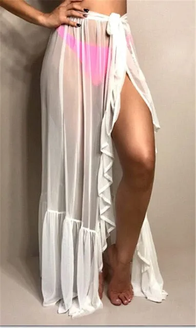 2021 New!!! Sexy Women's Sheer Beach Swimwear Cover Up Size One Size