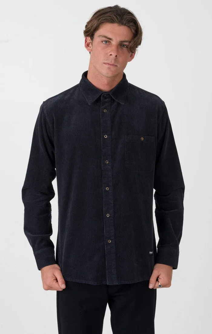 Afends Mens Rows II - Long Sleeve Shirt