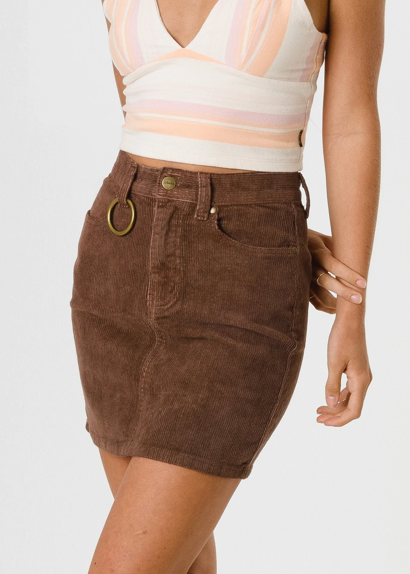 Afends Womens Chevette - Corduroy Skirt