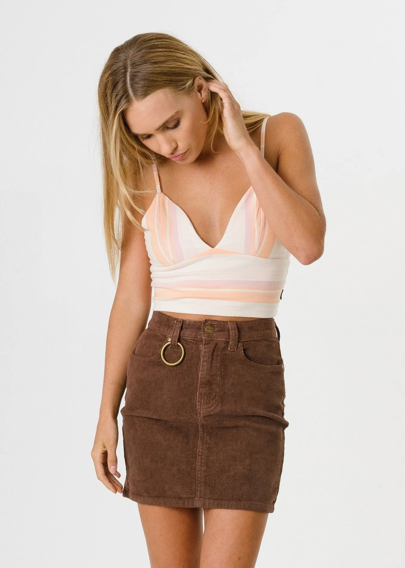 Afends Womens Chevette - Corduroy Skirt