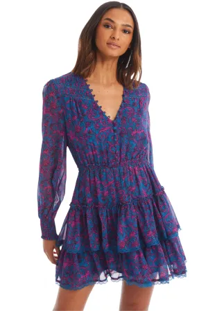 ALL Brooke Botanical Swirl Mini Dress