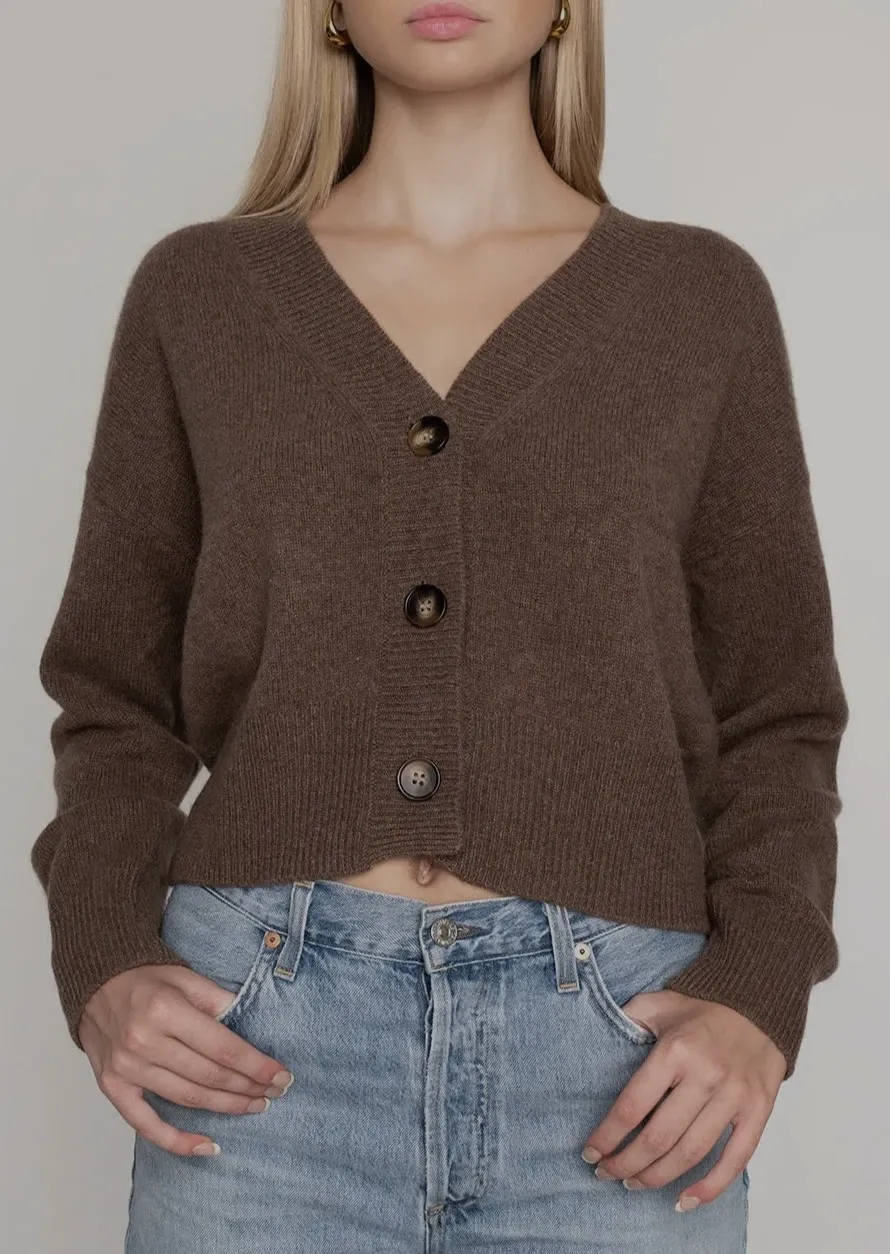 Amavi Cashmere Cardigan - Acorn