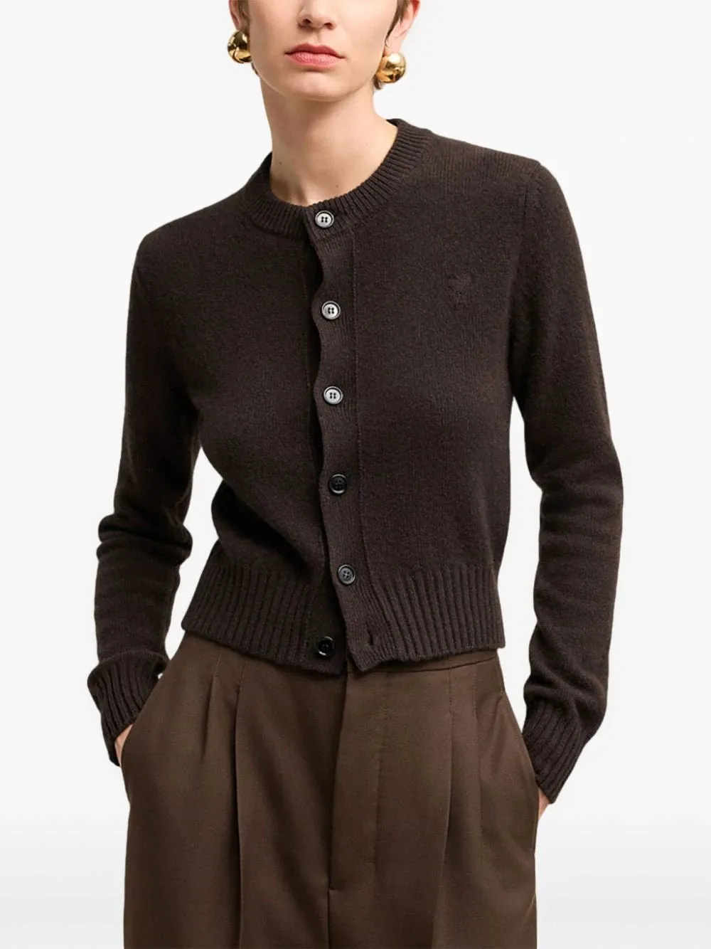 Ami de Coeur cashmere-blend cardigan