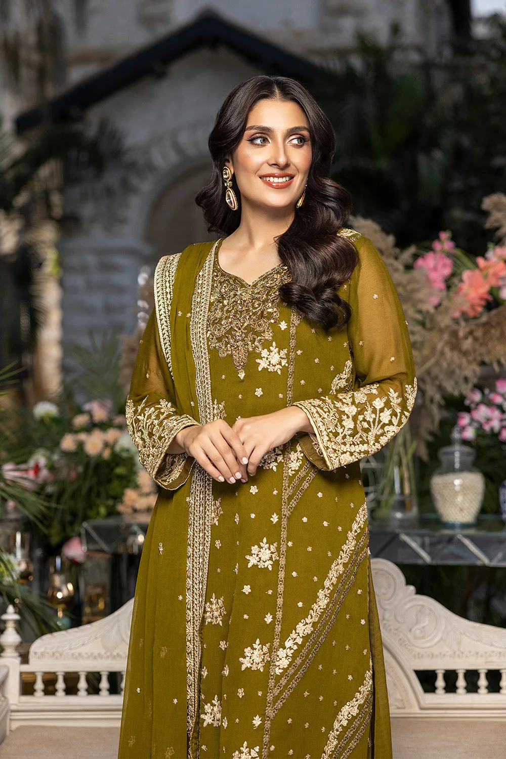 Azure Luxe Embroidered Festive Formal Collection – Eden Glow