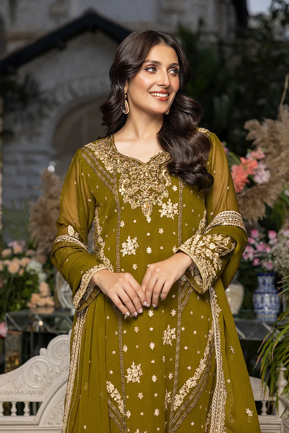 Azure Luxe Embroidered Festive Formal Collection – Eden Glow