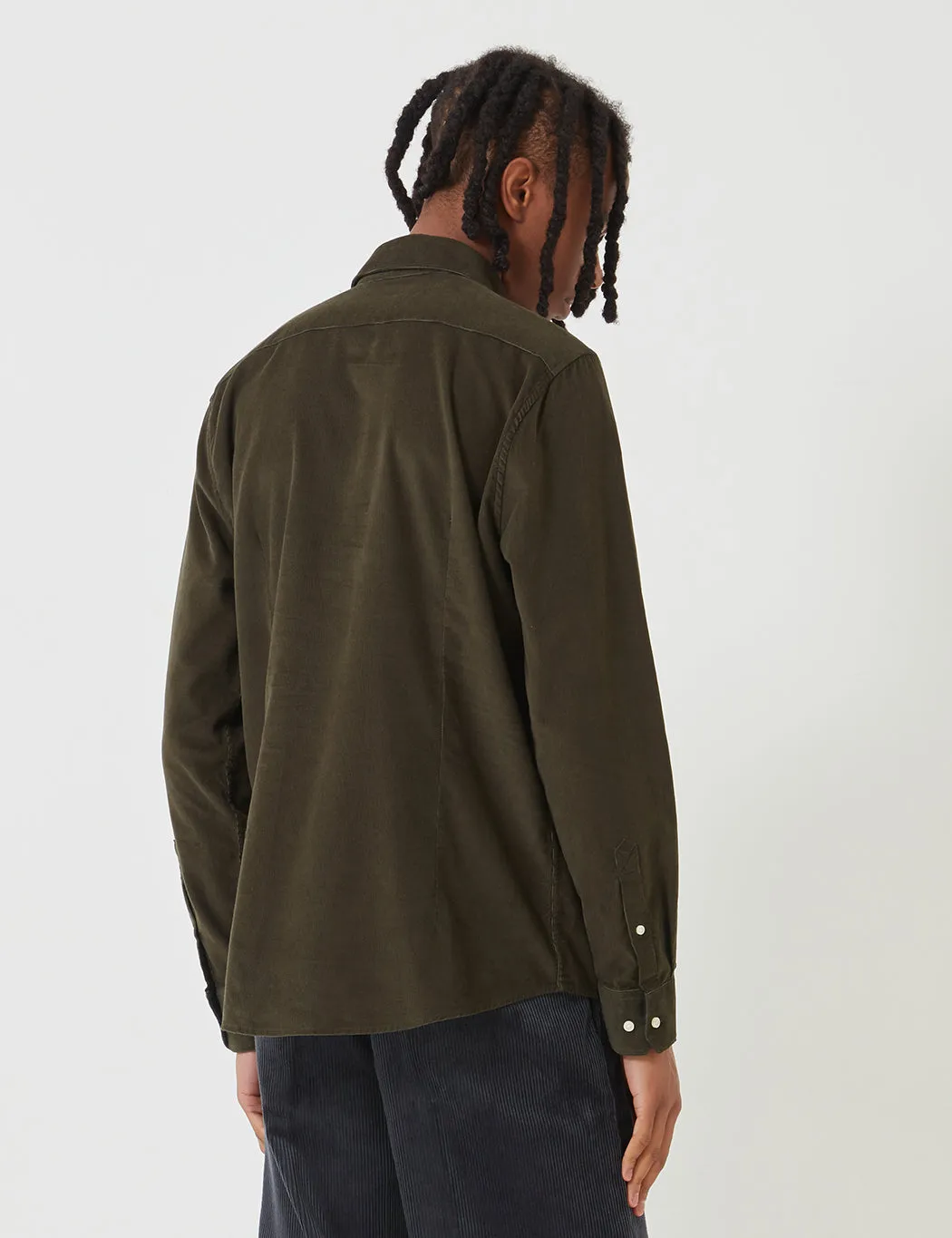 Barbour Cord 1 Tailored Shirt - Forest Green