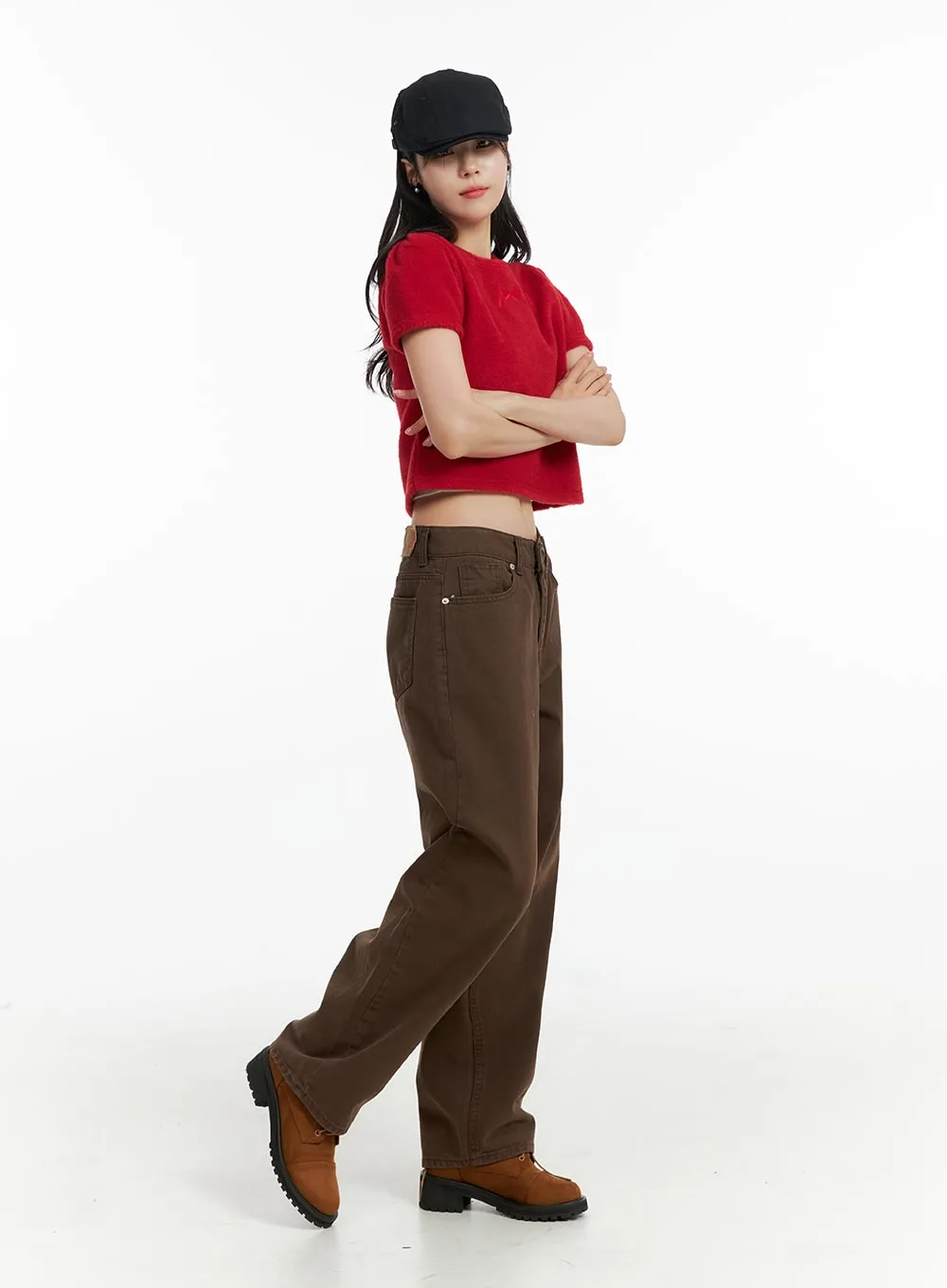 Basic Straight Leg Pants OF415