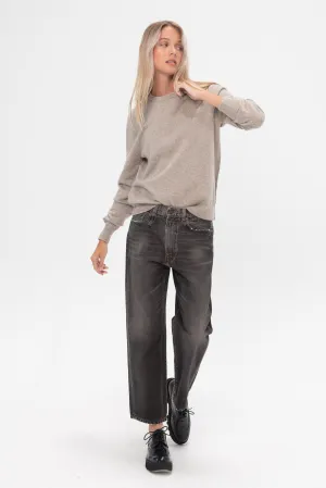 Boyfriend Jean, Mud Grey