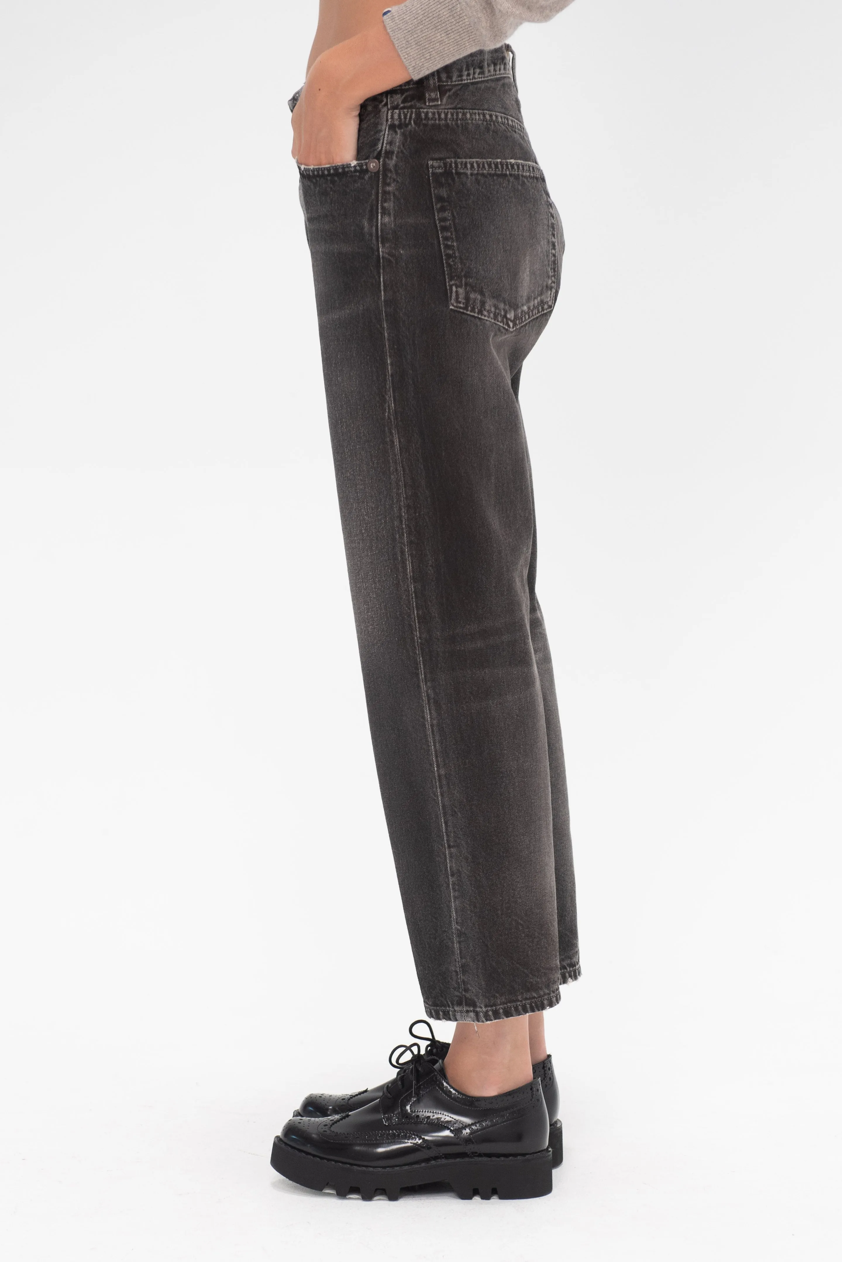 Boyfriend Jean, Mud Grey