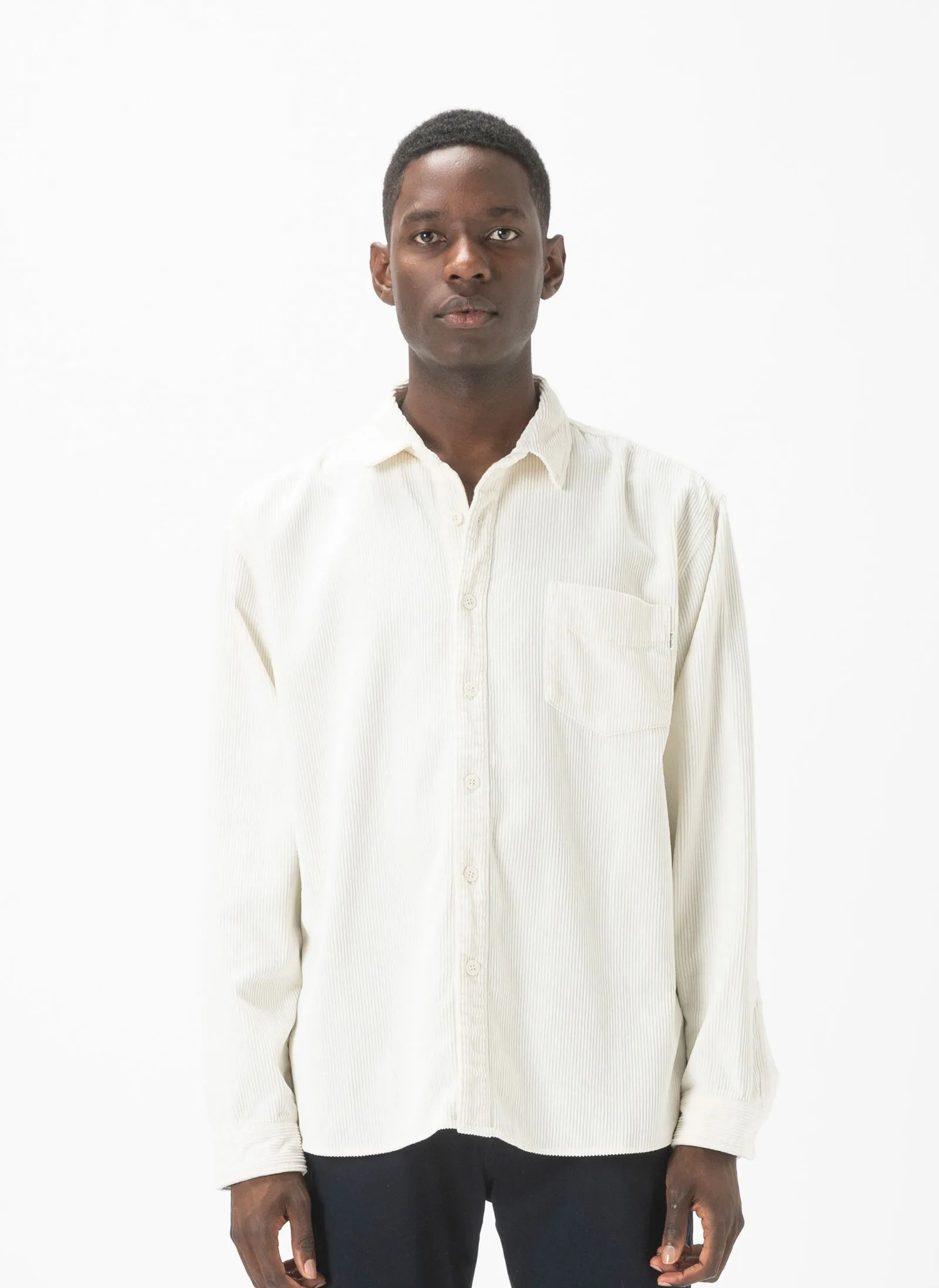 Cabin Shirt White Corduroy