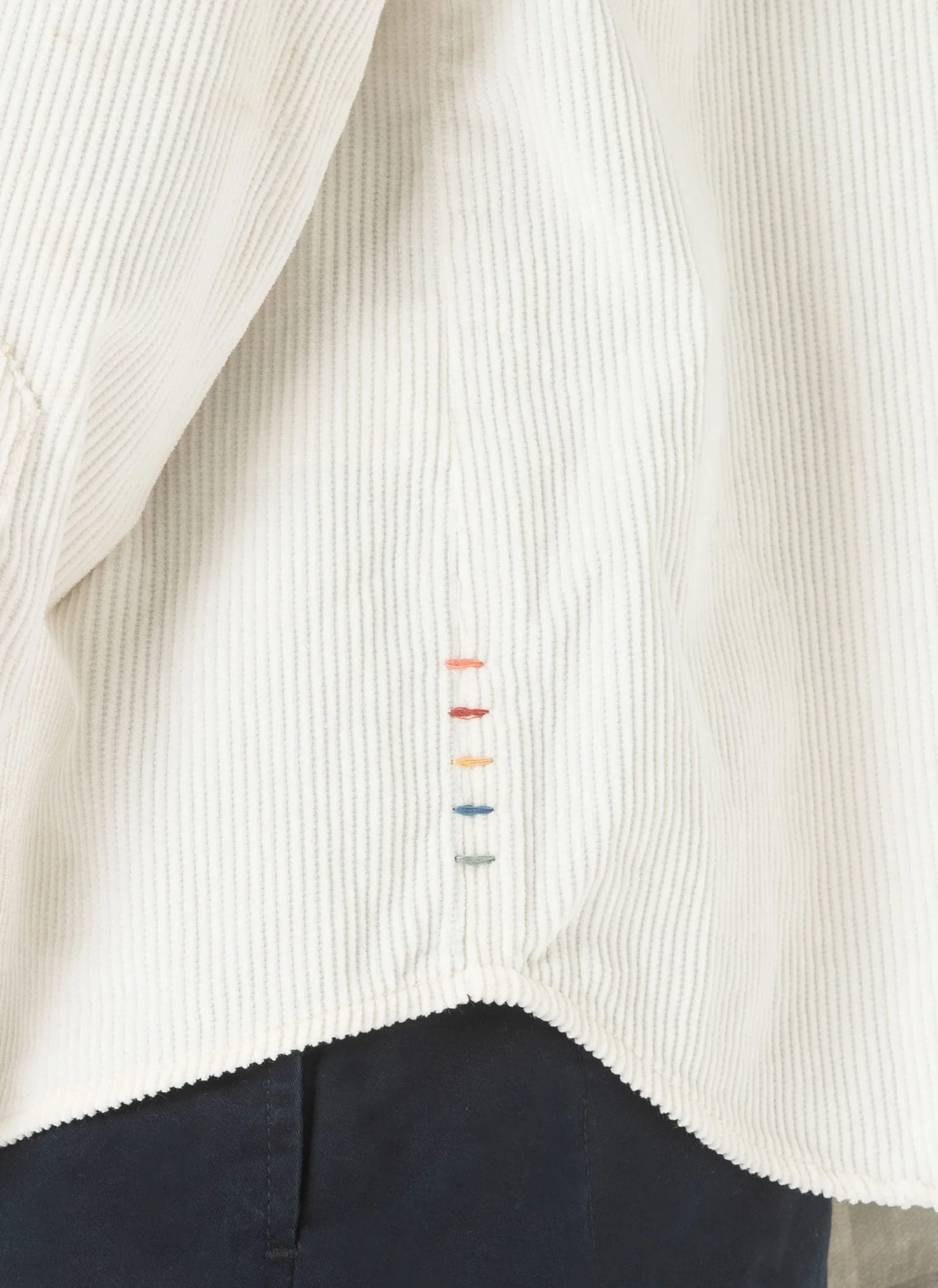 Cabin Shirt White Corduroy