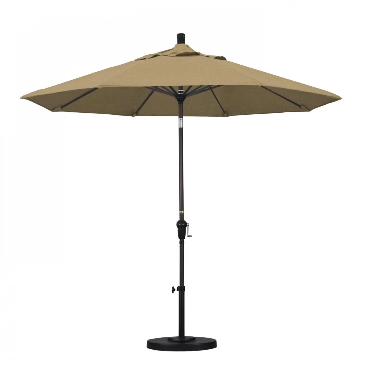 California Umbrella Sunset Series 9 ft Aluminum Patio Umbrella - Residential Grade with Auto Tilt and Crank Lift