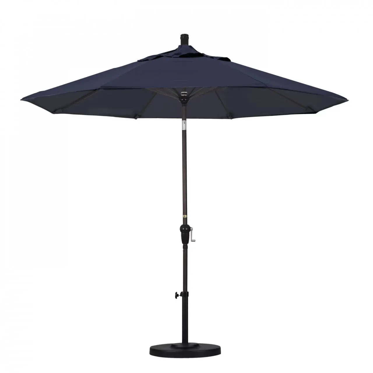 California Umbrella Sunset Series 9 ft Aluminum Patio Umbrella - Residential Grade with Auto Tilt and Crank Lift