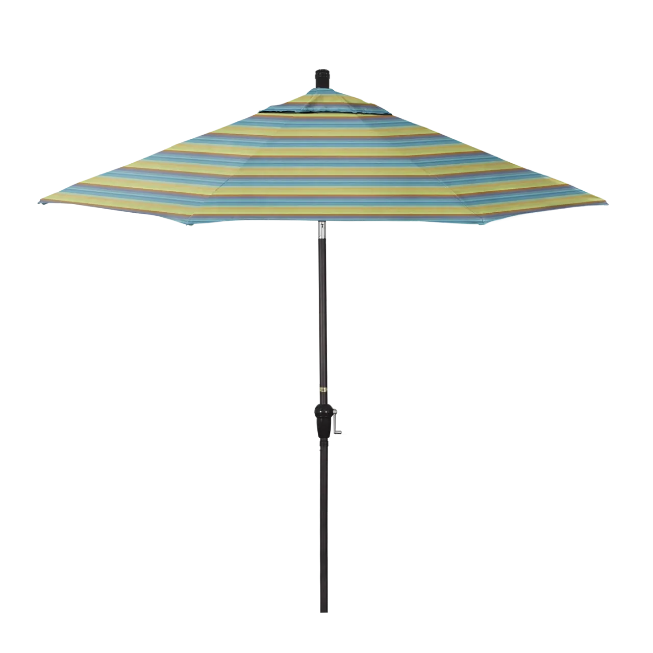 California Umbrella Sunset Series 9 ft Aluminum Patio Umbrella - Residential Grade with Auto Tilt and Crank Lift