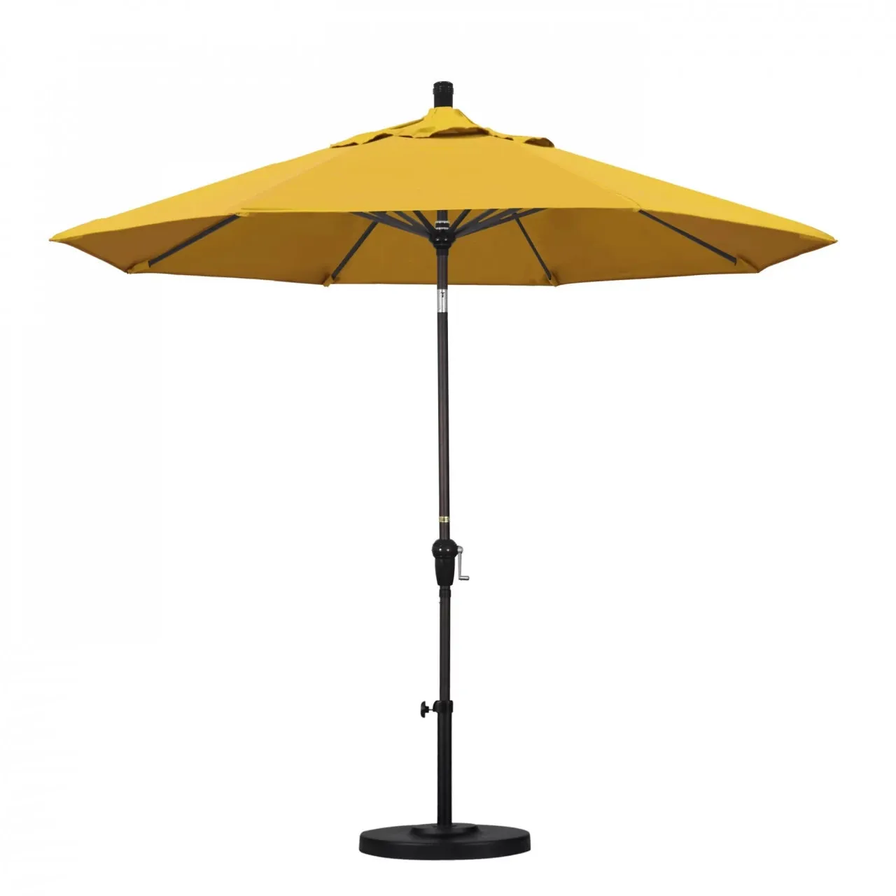 California Umbrella Sunset Series 9 ft Aluminum Patio Umbrella - Residential Grade with Auto Tilt and Crank Lift