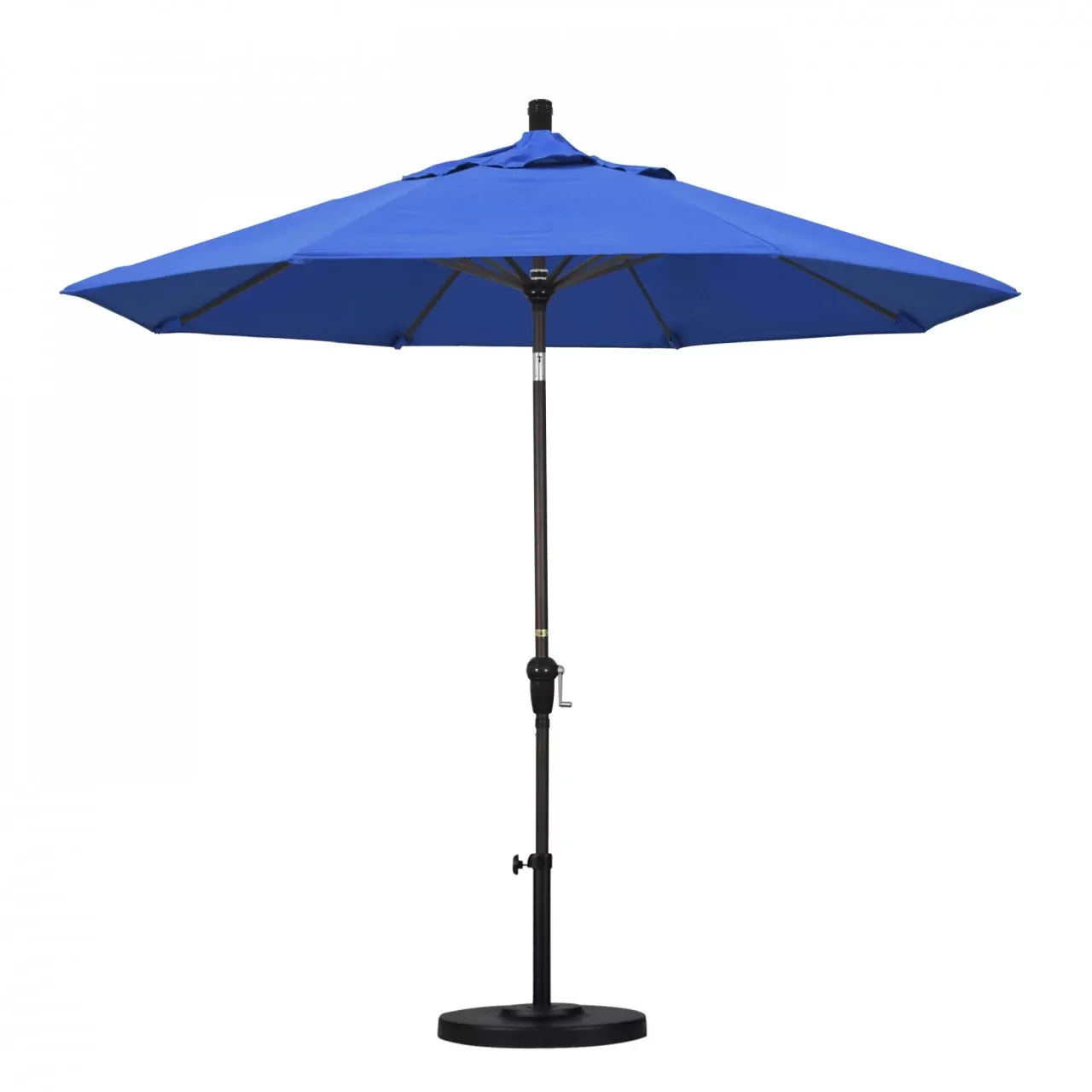 California Umbrella Sunset Series 9 ft Aluminum Patio Umbrella - Residential Grade with Auto Tilt and Crank Lift