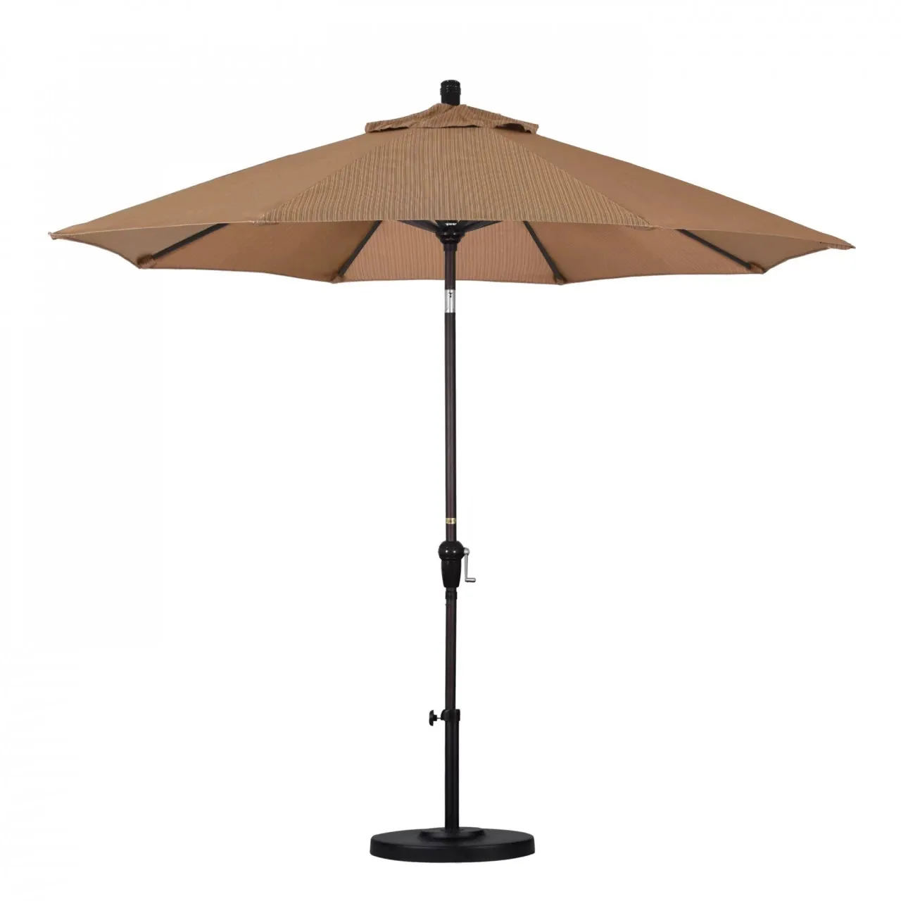 California Umbrella Sunset Series 9 ft Aluminum Patio Umbrella - Residential Grade with Auto Tilt and Crank Lift