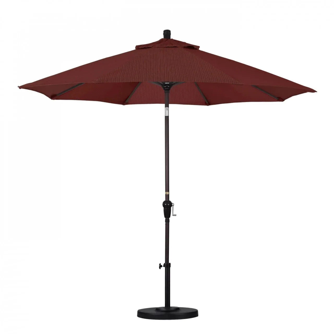 California Umbrella Sunset Series 9 ft Aluminum Patio Umbrella - Residential Grade with Auto Tilt and Crank Lift