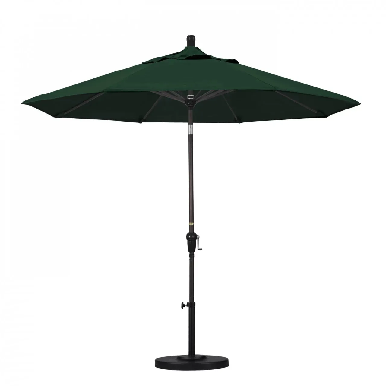 California Umbrella Sunset Series 9 ft Aluminum Patio Umbrella - Residential Grade with Auto Tilt and Crank Lift