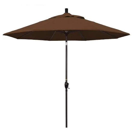 California Umbrella Sunset Series 9 ft Aluminum Patio Umbrella - Residential Grade with Auto Tilt and Crank Lift