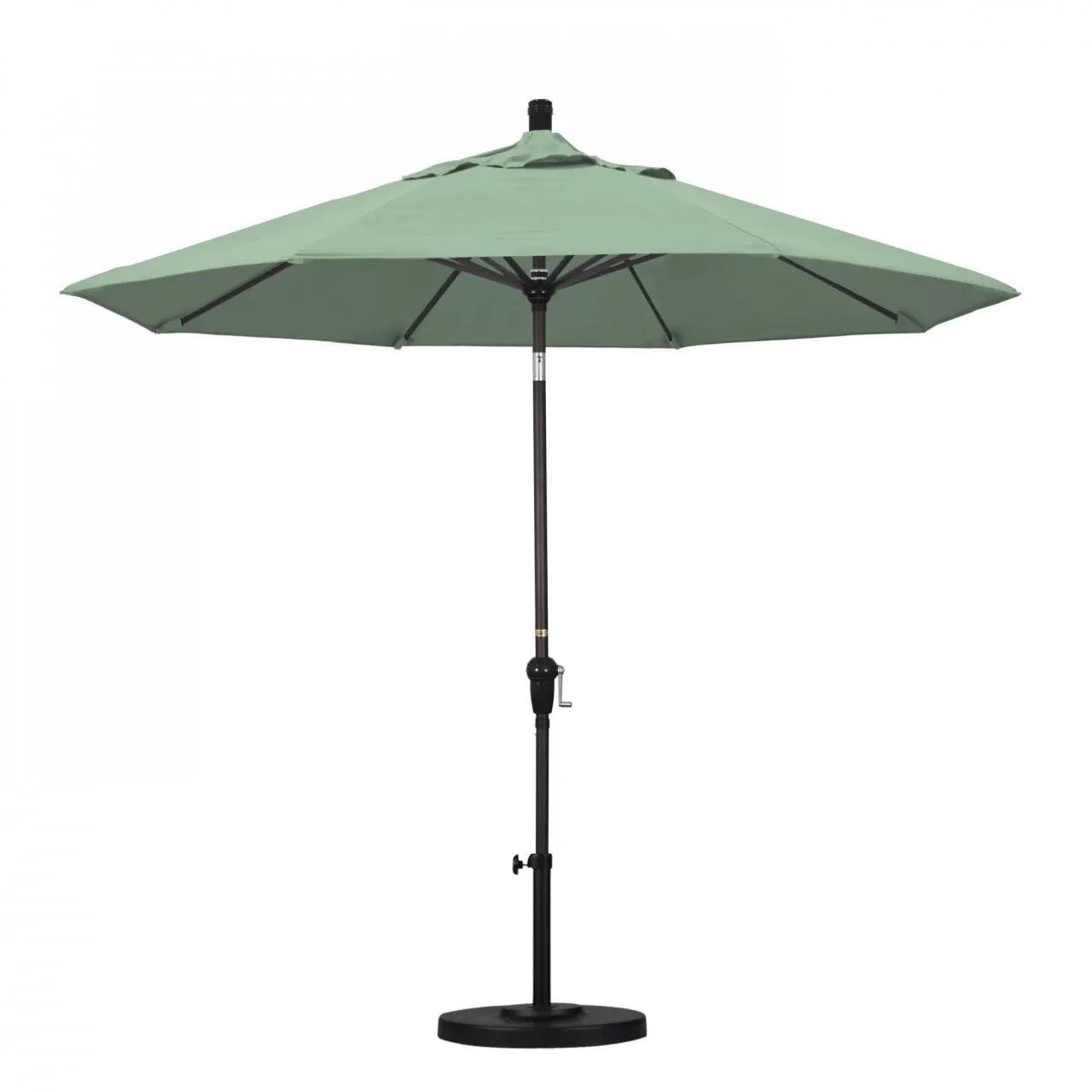 California Umbrella Sunset Series 9 ft Aluminum Patio Umbrella - Residential Grade with Auto Tilt and Crank Lift