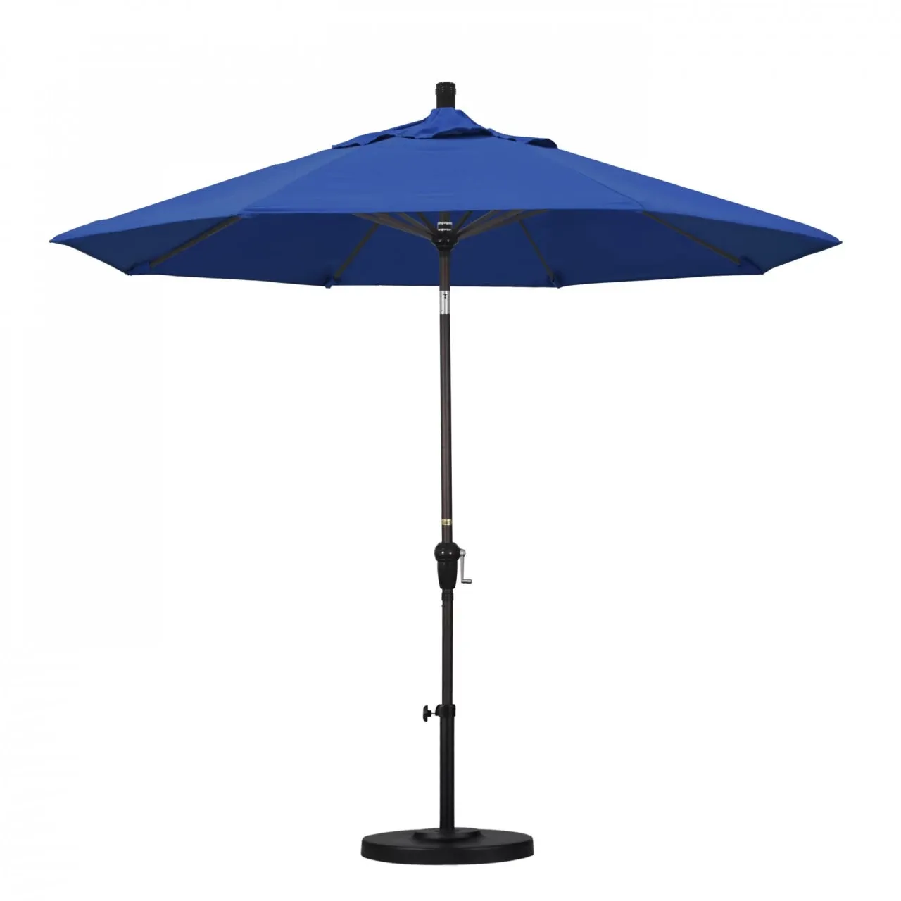 California Umbrella Sunset Series 9 ft Aluminum Patio Umbrella - Residential Grade with Auto Tilt and Crank Lift