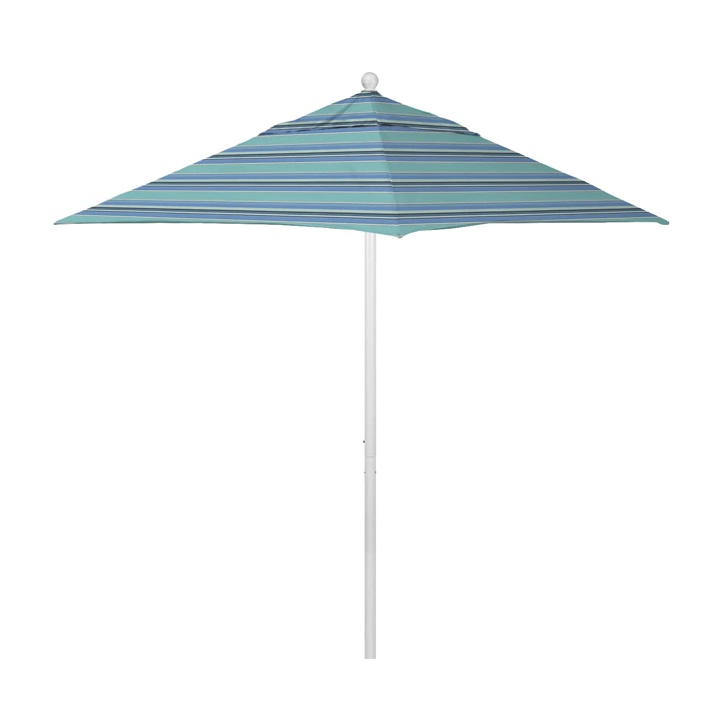 California Umbrella Venture Series 6 ft Square Commercial Patio Umbrella - Quality Aluminum Construction with Push Lift and Fiberglass Ribs