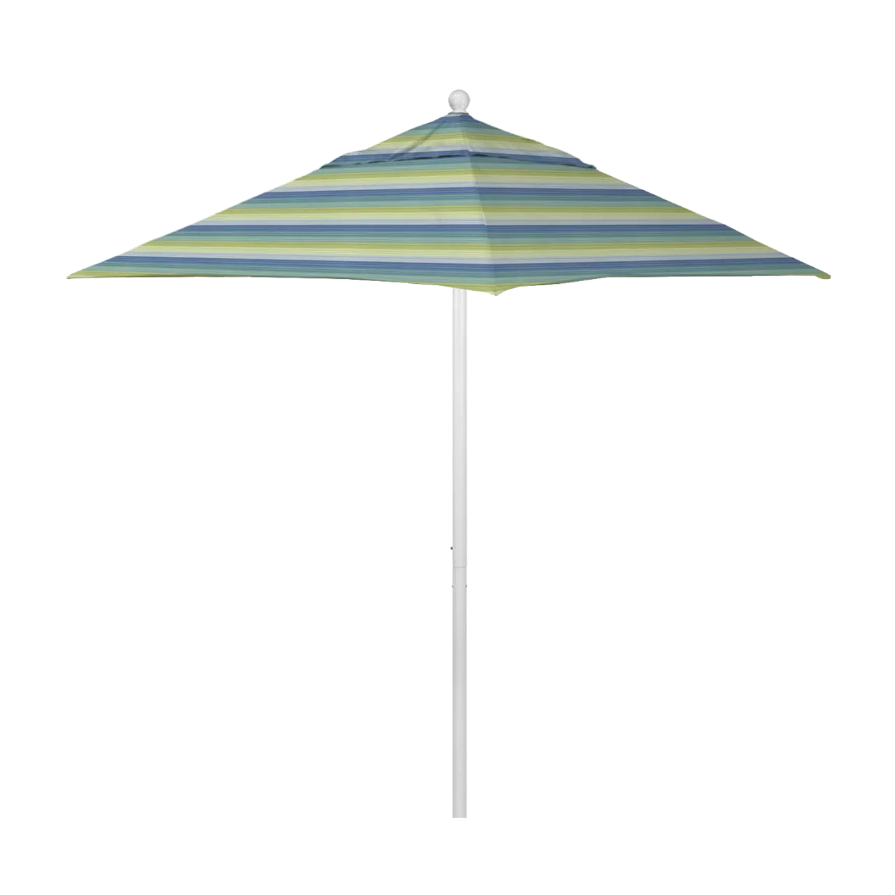 California Umbrella Venture Series 6 ft Square Commercial Patio Umbrella - Quality Aluminum Construction with Push Lift and Fiberglass Ribs