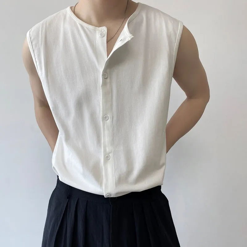 Cardigan Sleeveless T-shirt