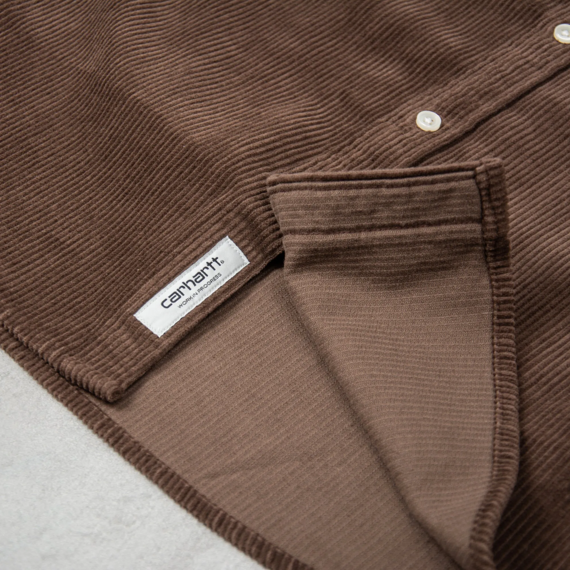 Carhartt WIP Madison Cord L/S Shirt - Buckeye / Wax