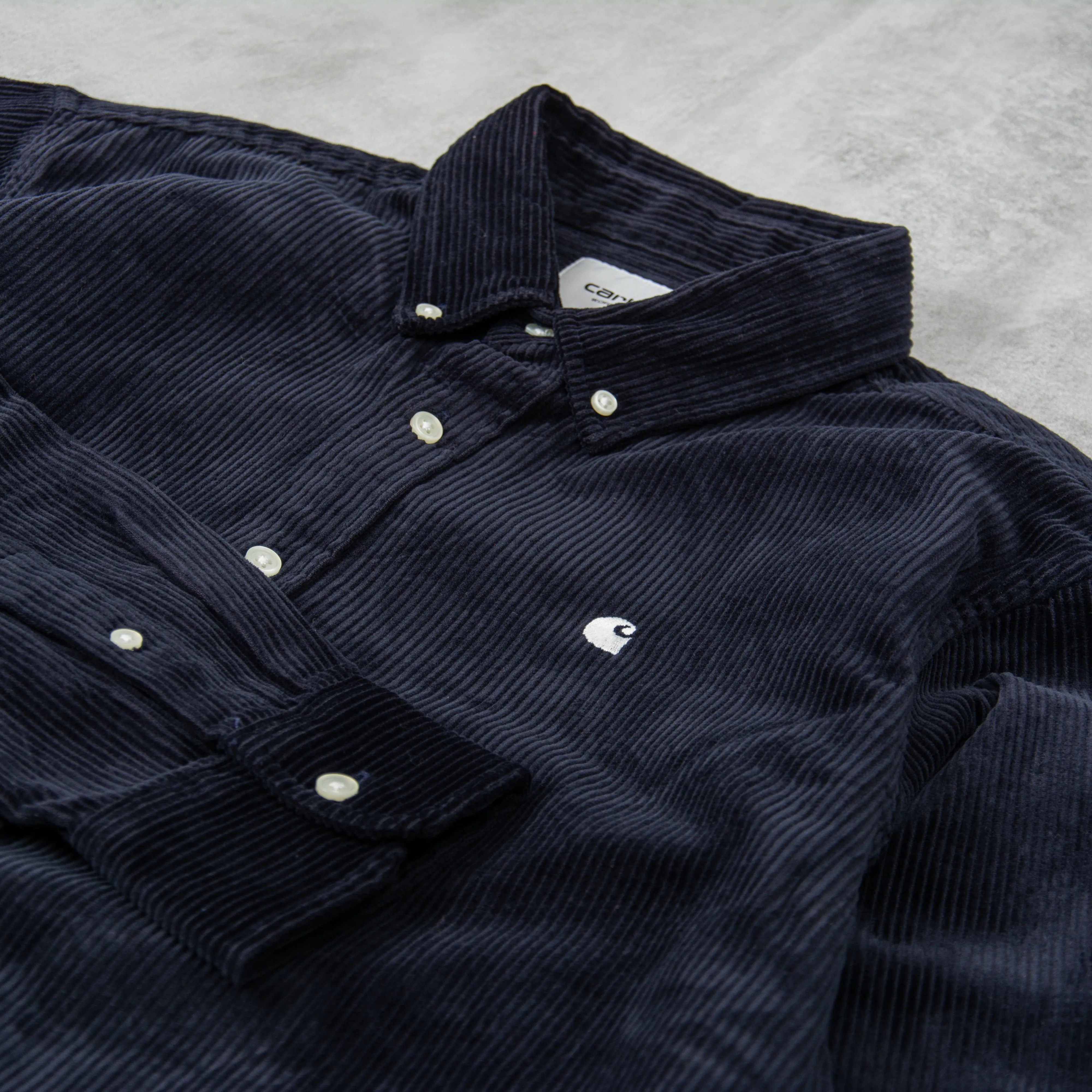 Carhartt WIP Madison Cord L/S Shirt - Dark Navy / Wax