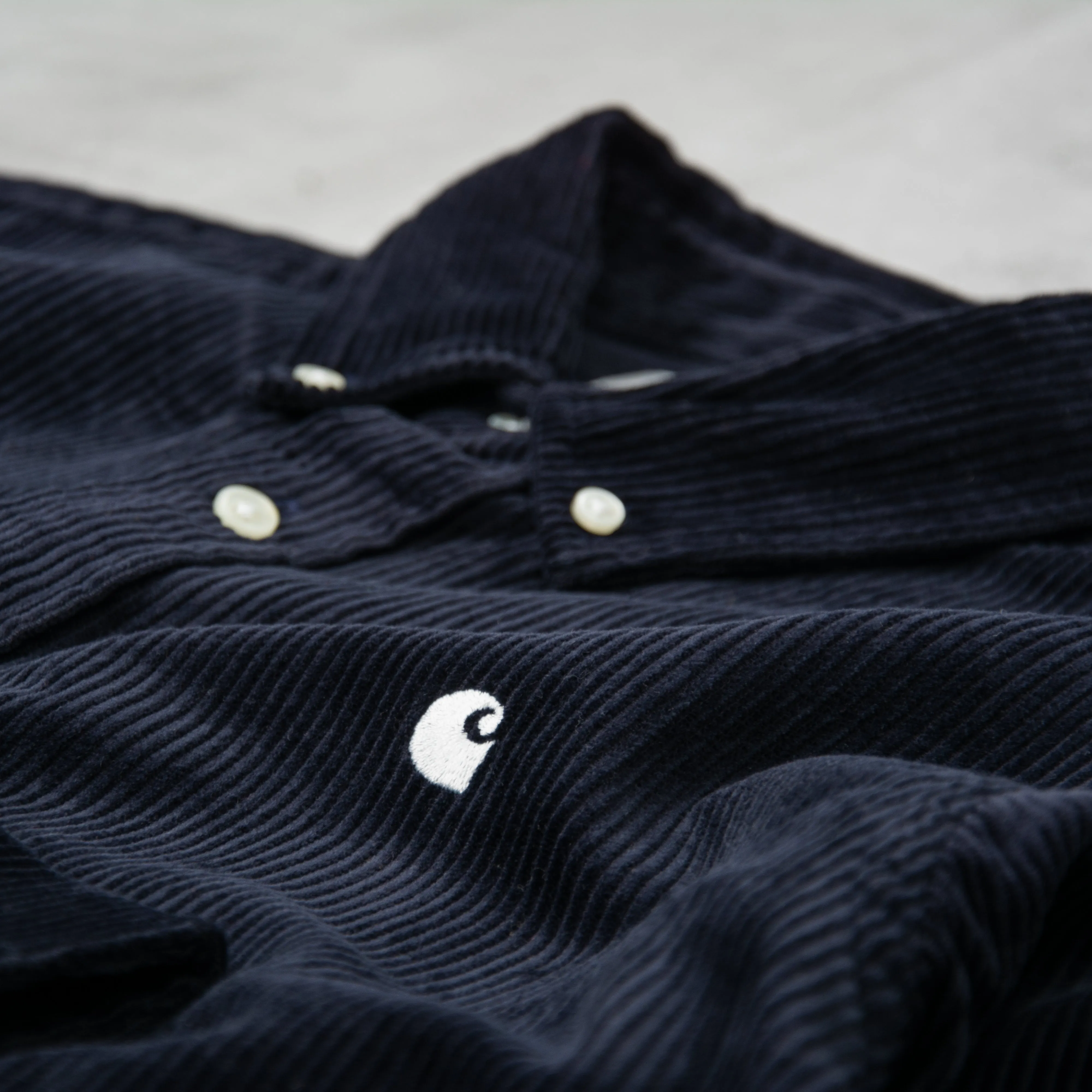 Carhartt WIP Madison Cord L/S Shirt - Dark Navy / Wax