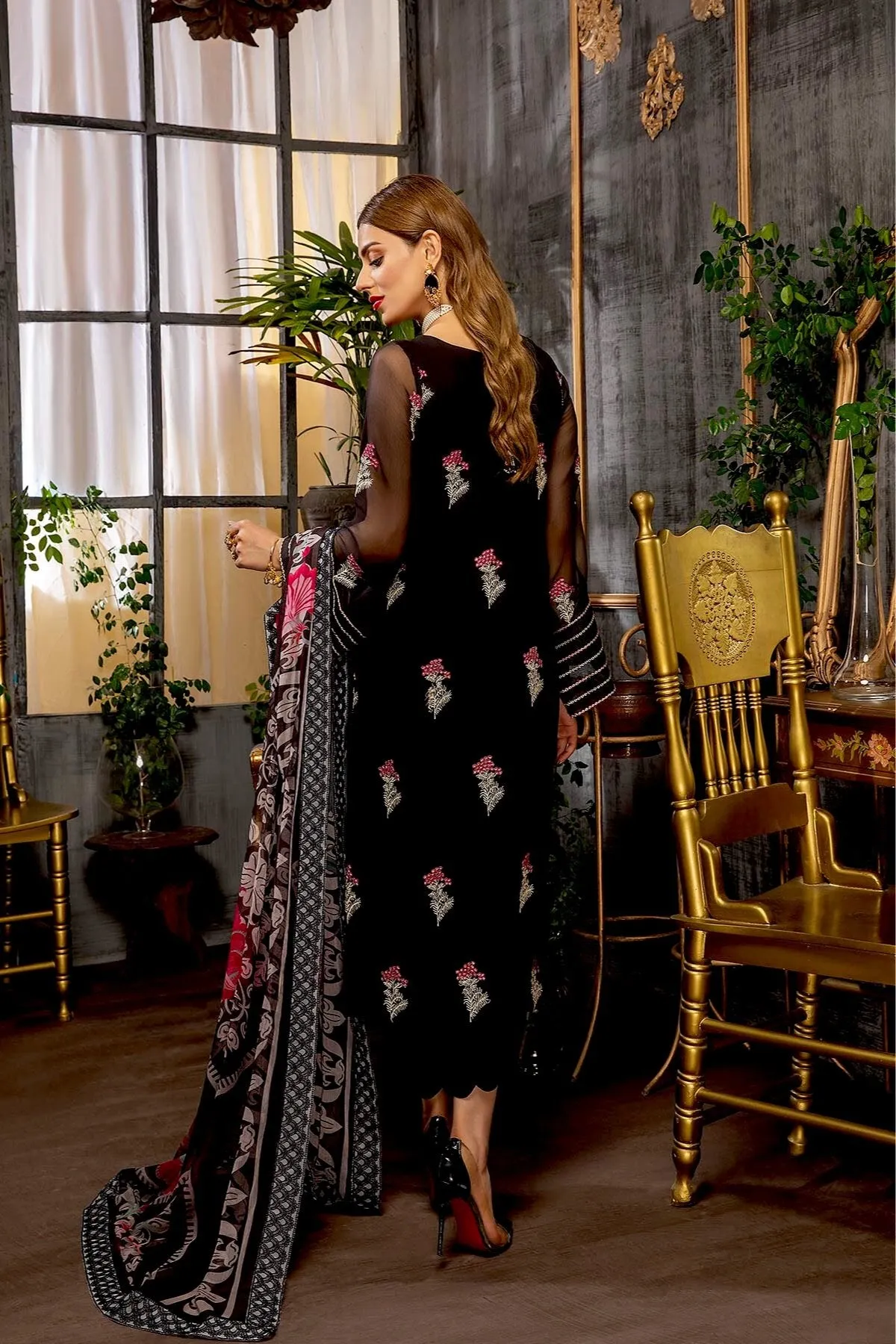 Charizma Allure · Embroidered Chiffon Collection – CAL-001