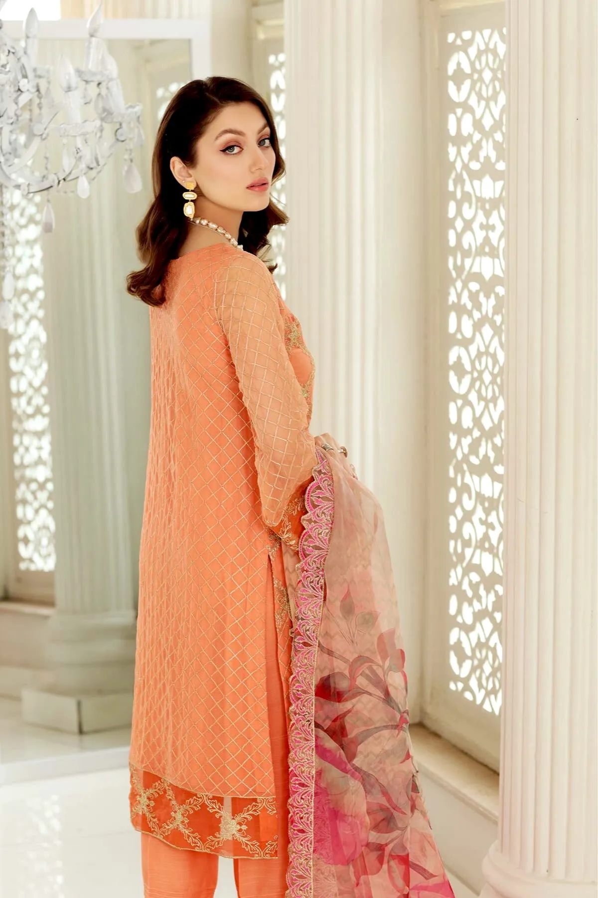 Charizma Allure · Embroidered Chiffon Collection – CAL-004