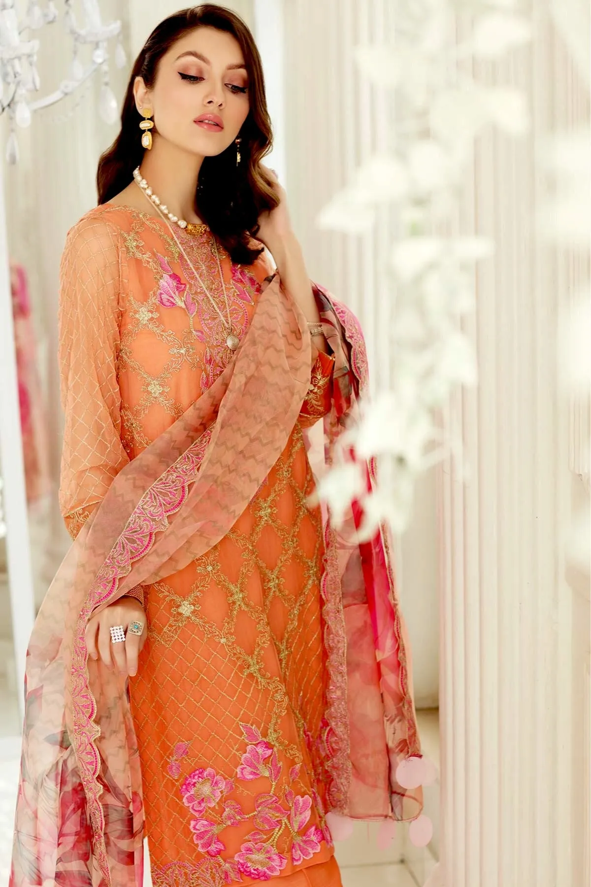 Charizma Allure · Embroidered Chiffon Collection – CAL-004