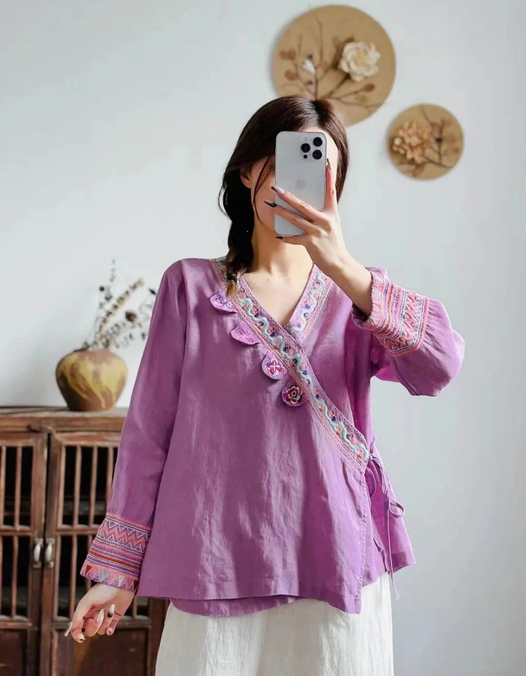 Chinese Style Embroidery Hanfu Cardigan