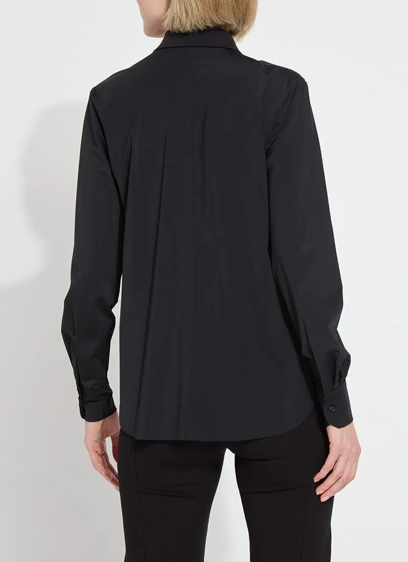 Connie Micro Beaded Shirt | Black