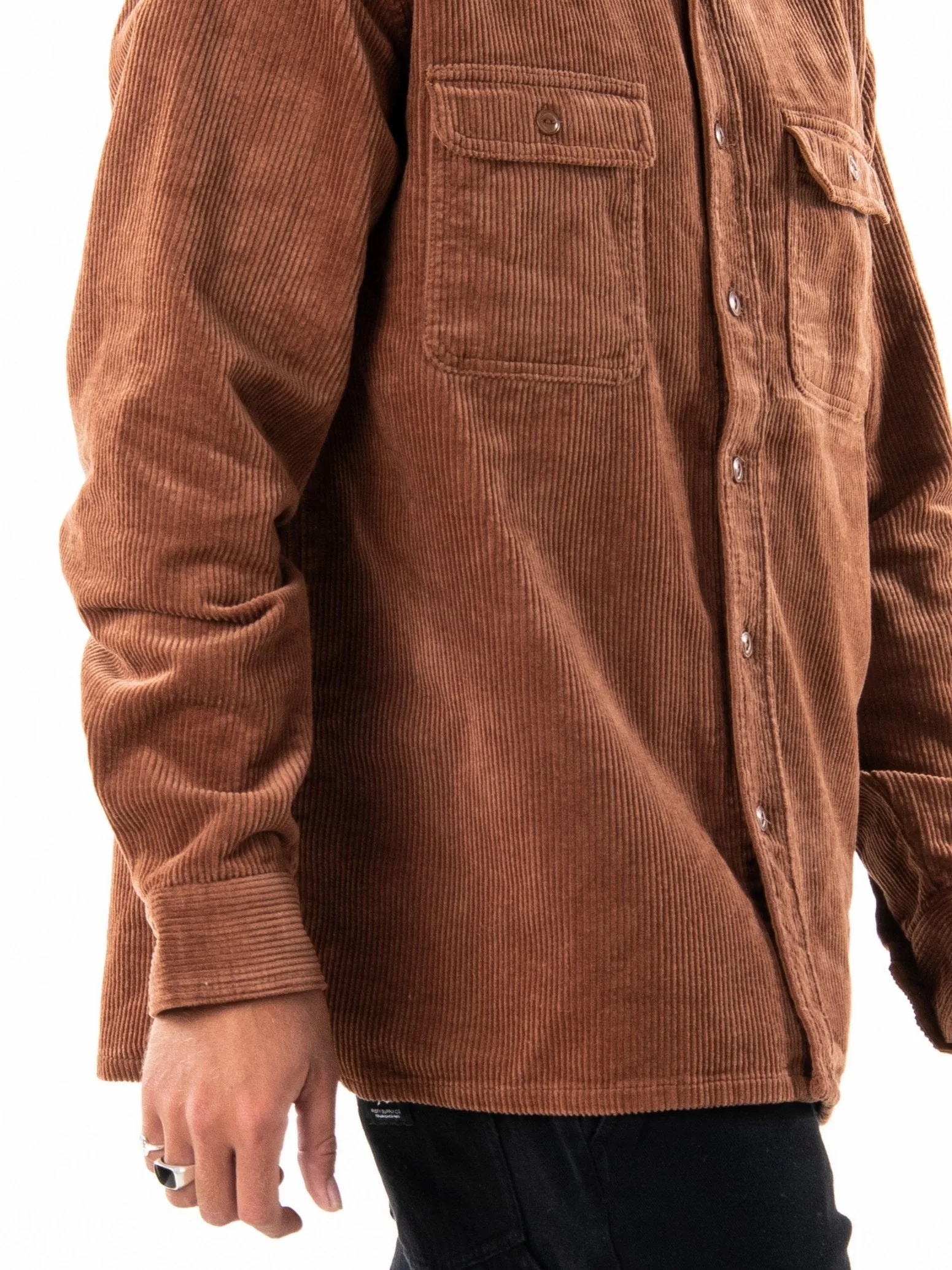 Coop Corduroy Long Sleeve Shirt - Tortoise Shell