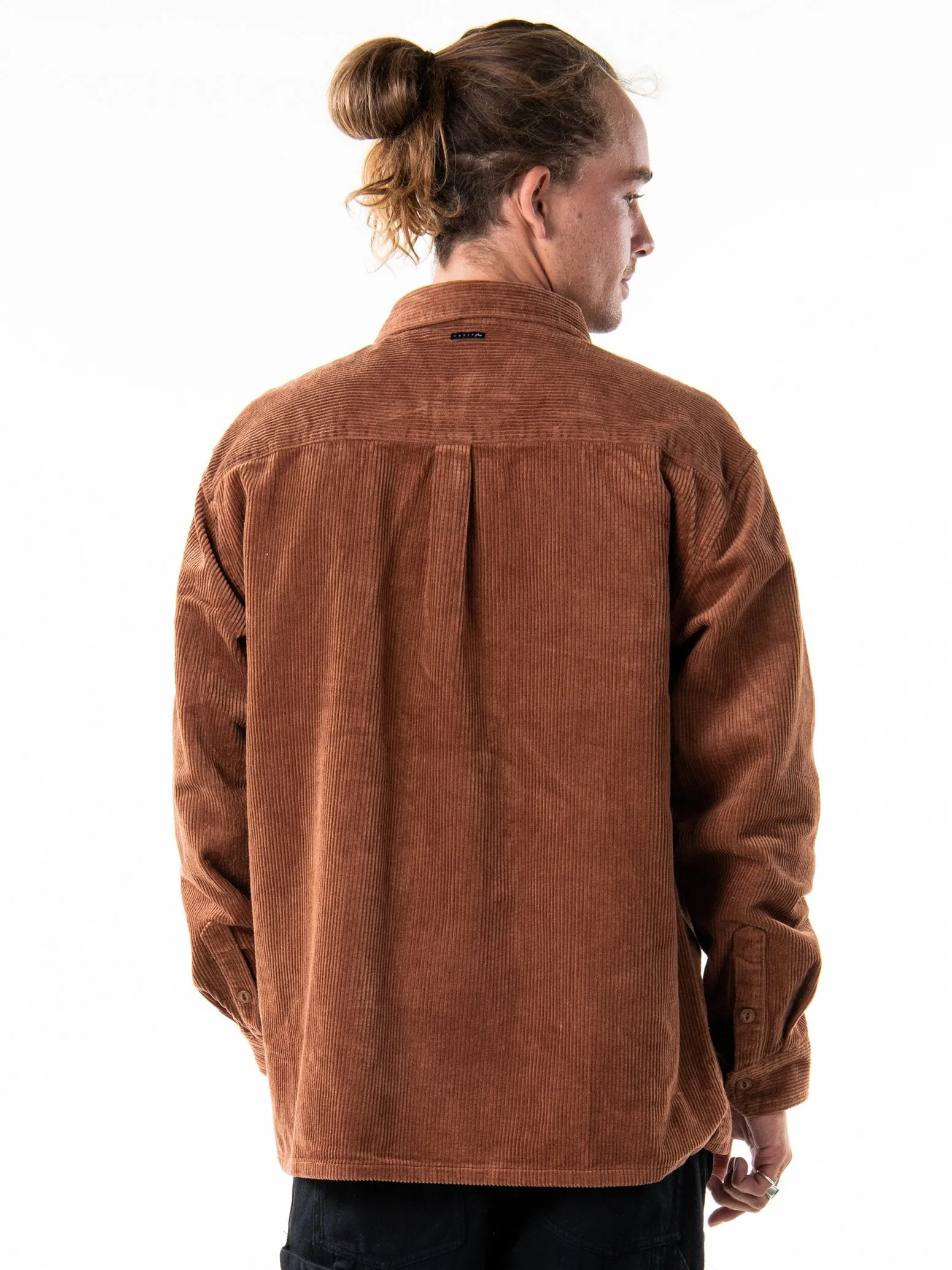 Coop Corduroy Long Sleeve Shirt - Tortoise Shell