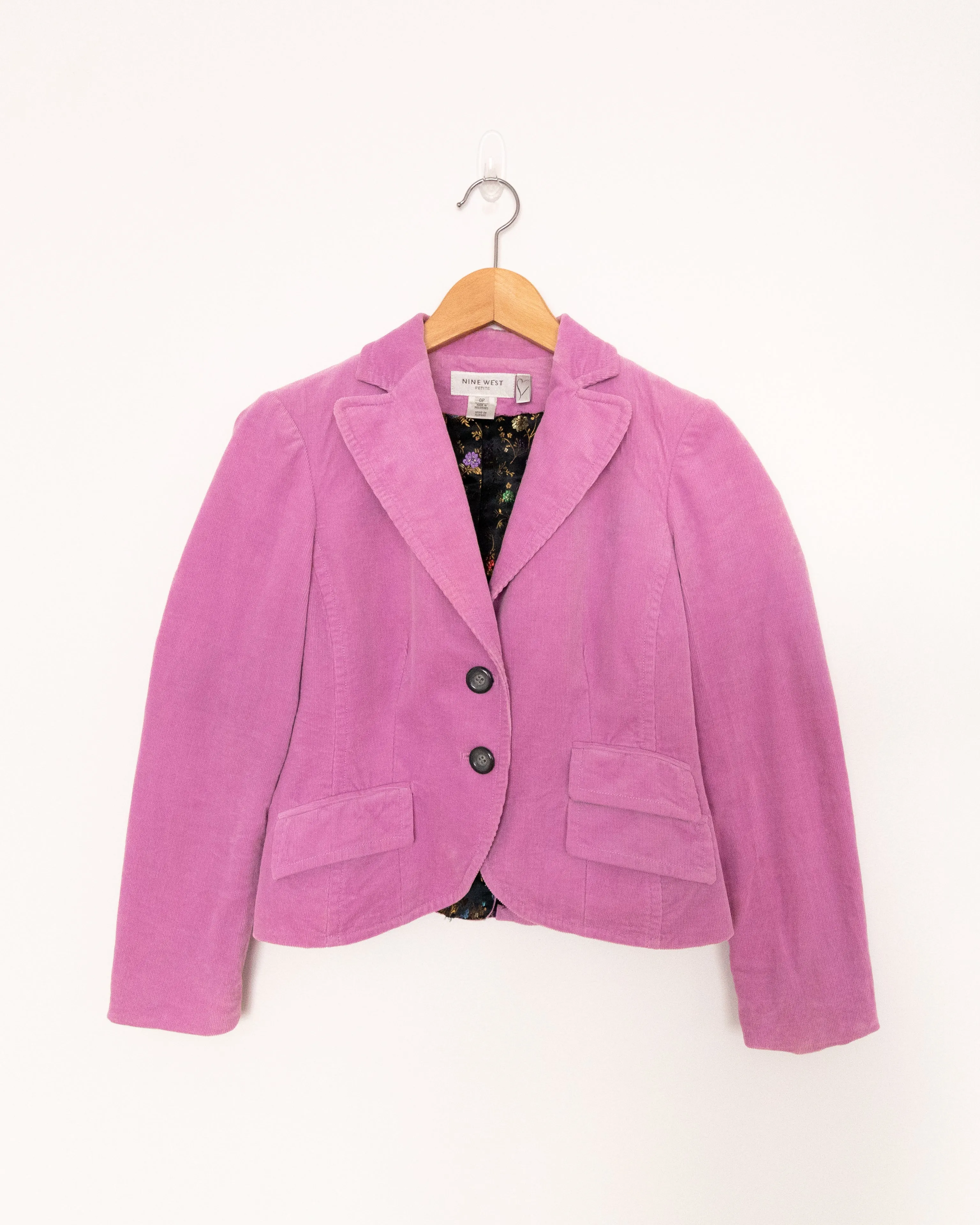 Corduroy Blazer Pink