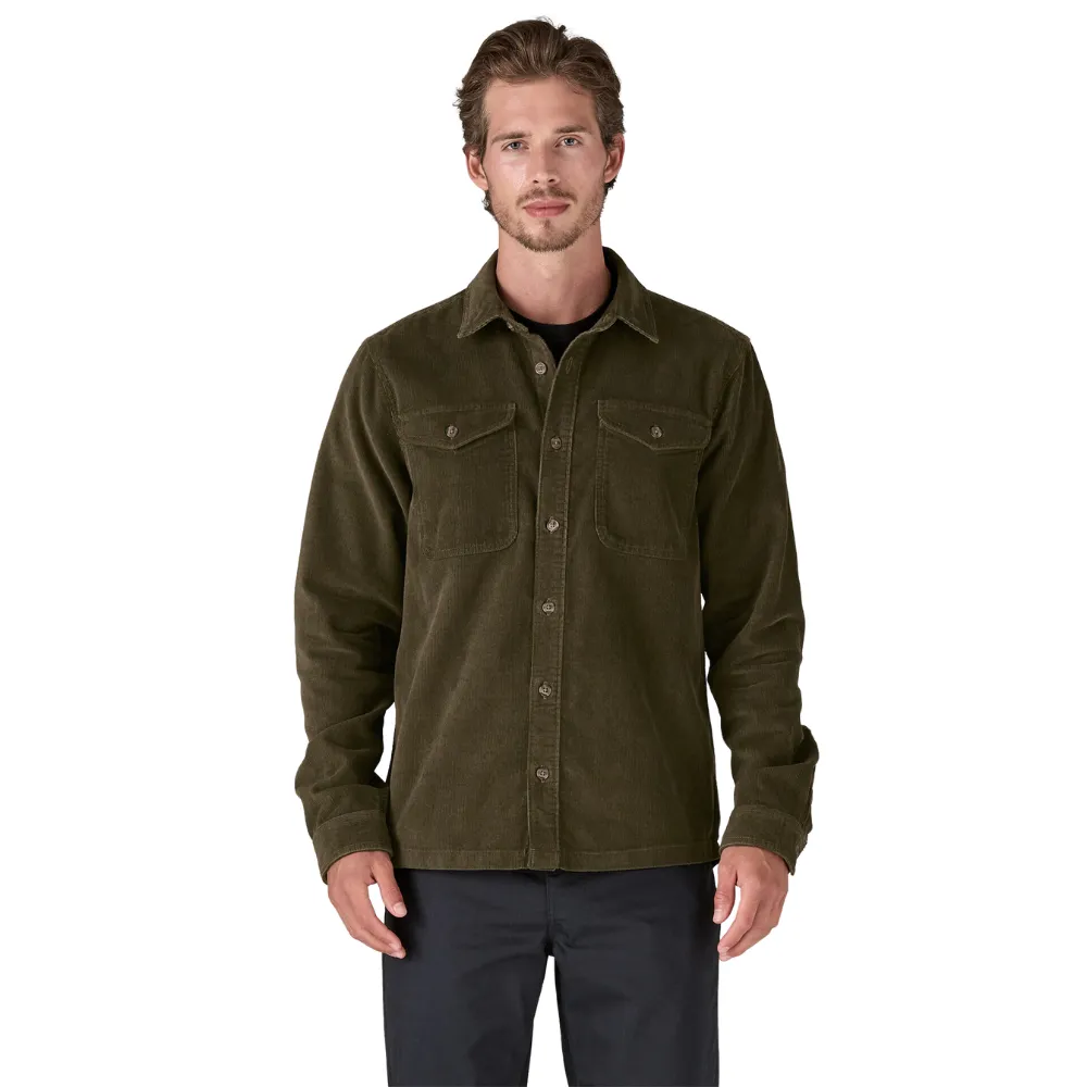 Corduroy Shirt Pine Needle Green