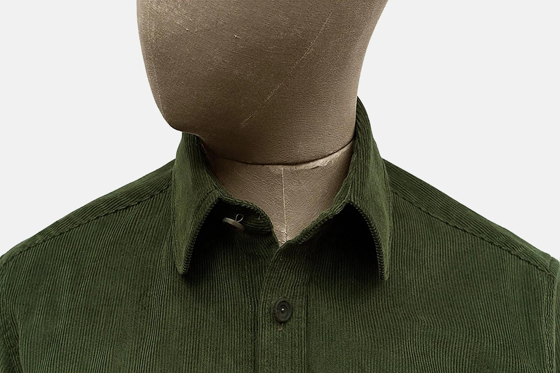 Corduroy Standard Collar Shirt