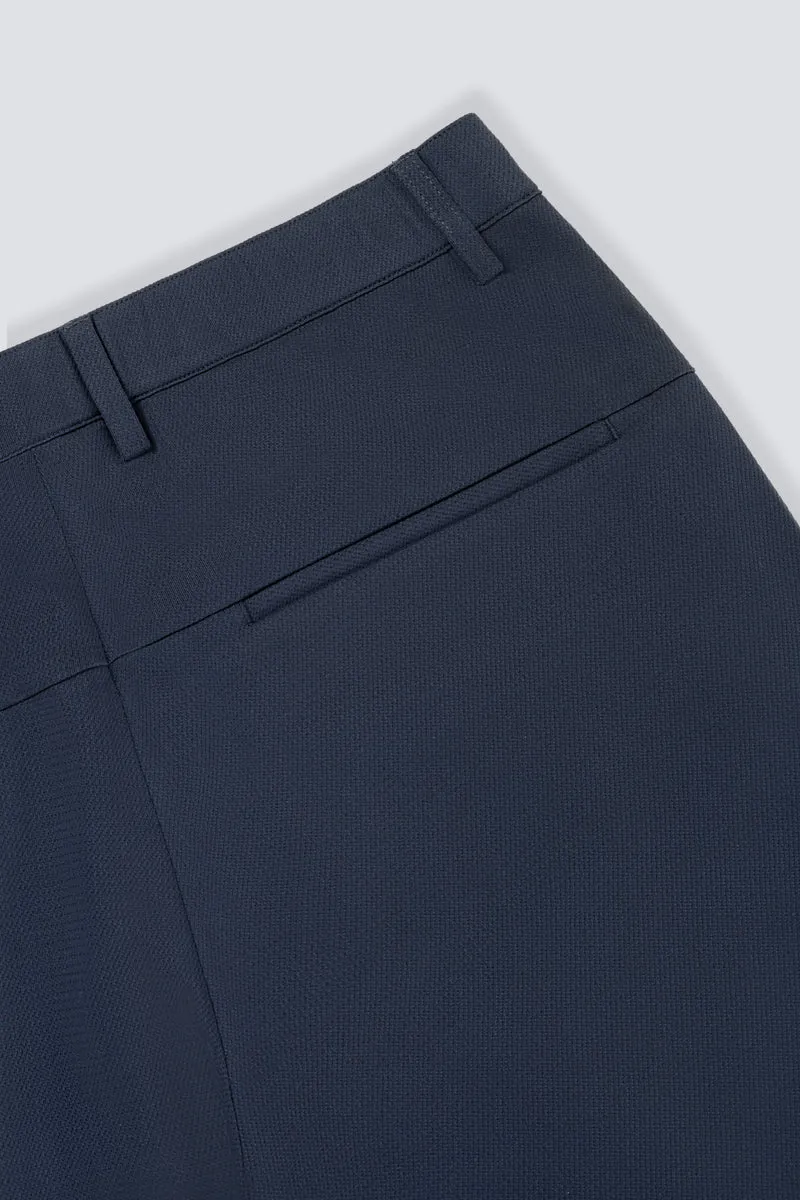 CottonSTRETCH Lightweight Knit Smart Pants | Navy NNY096