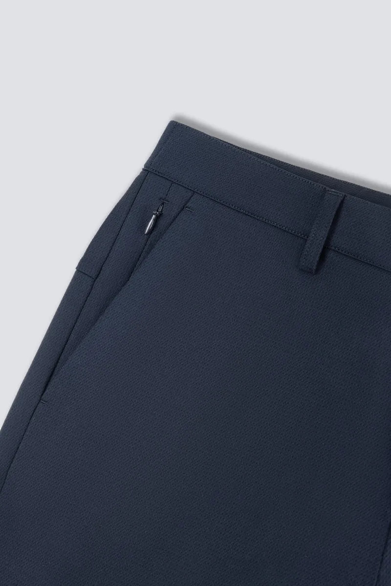 CottonSTRETCH Lightweight Knit Smart Pants | Navy NNY096