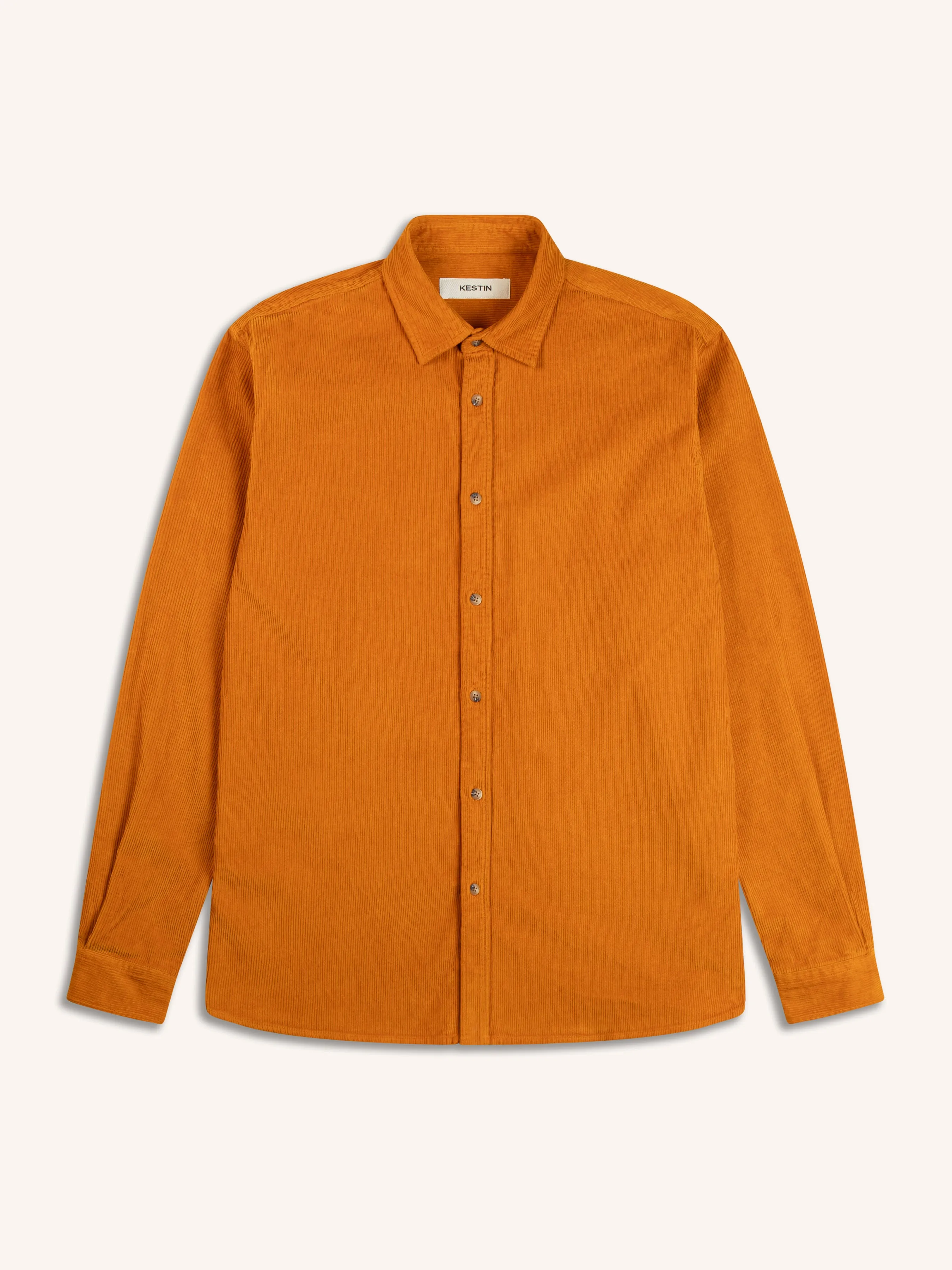 Dirleton Shirt In Saffron 12W Cotton Corduroy