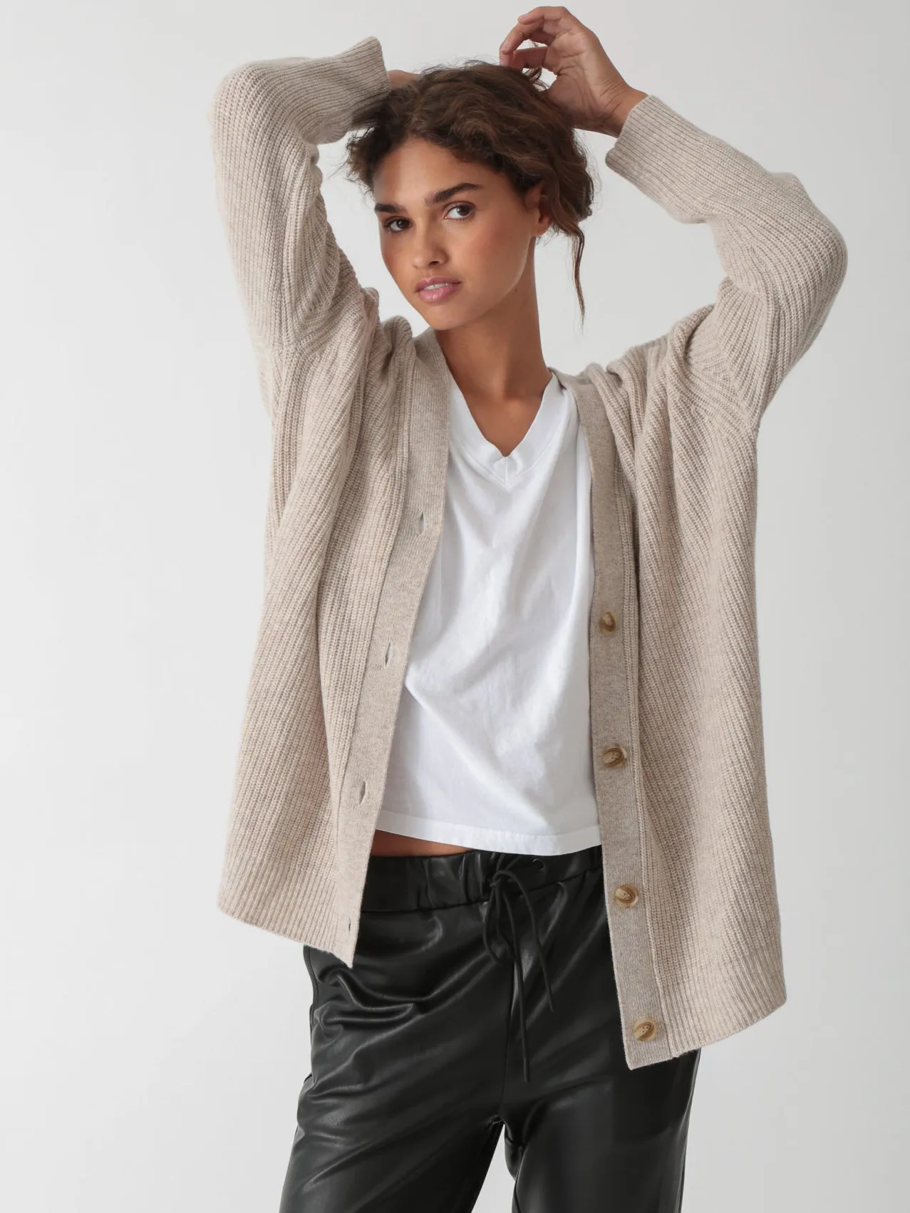 Everyday Cardigan - Oatmeal Heather