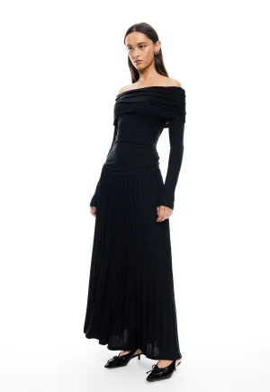 FIELD OF DREAMS LONG SLEEVE MAXI - ONYX