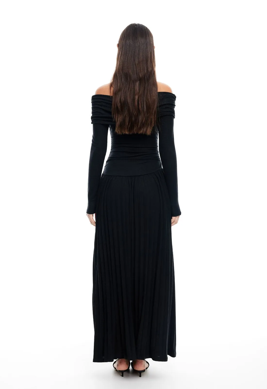 FIELD OF DREAMS LONG SLEEVE MAXI - ONYX