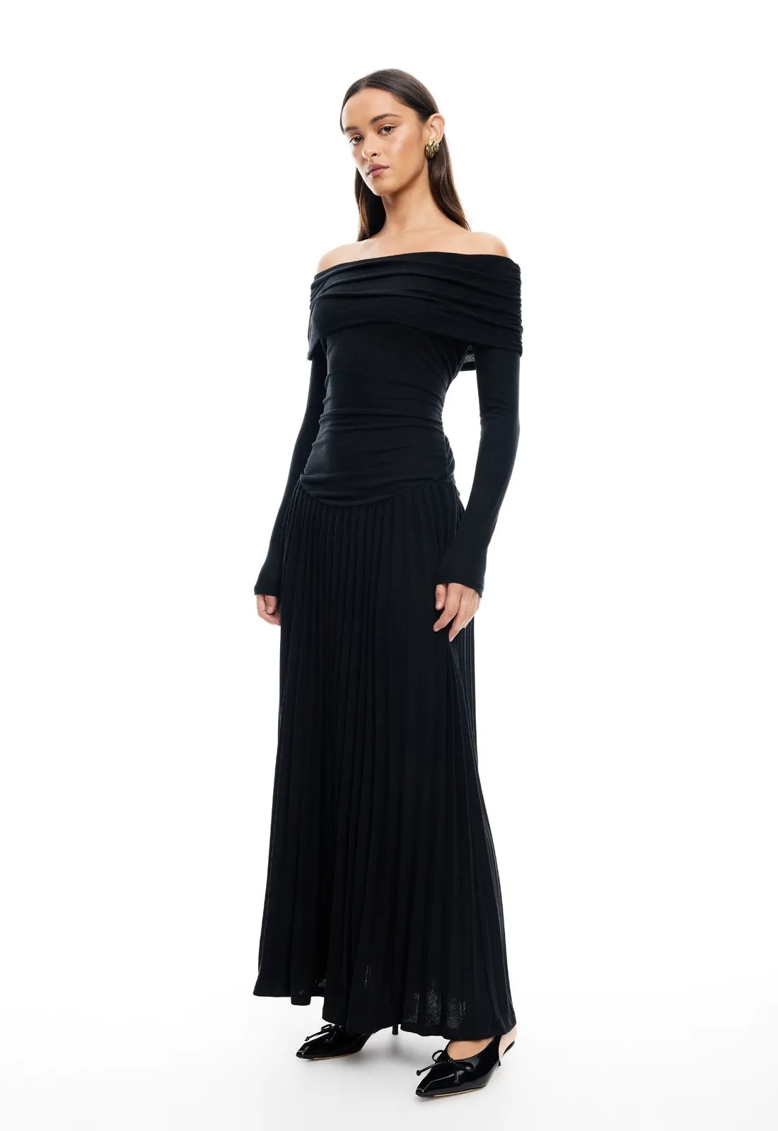 FIELD OF DREAMS LONG SLEEVE MAXI - ONYX