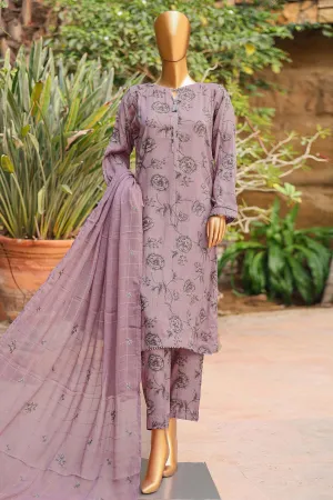 Floral Vibes By Hz Unstitched 3 Piece Raw Silk Collection'2024-FVRS-05